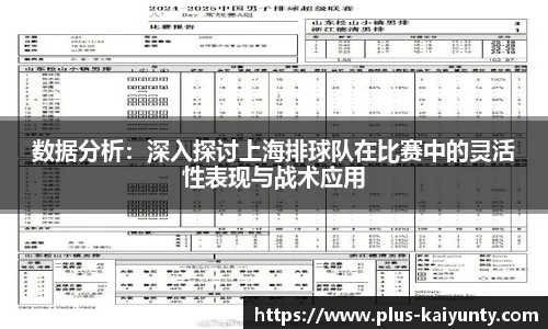 数据分析：深入探讨上海排球队在比赛中的灵活性表现与战术应用