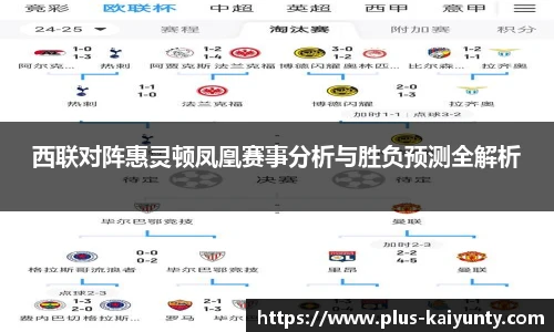 西联对阵惠灵顿凤凰赛事分析与胜负预测全解析